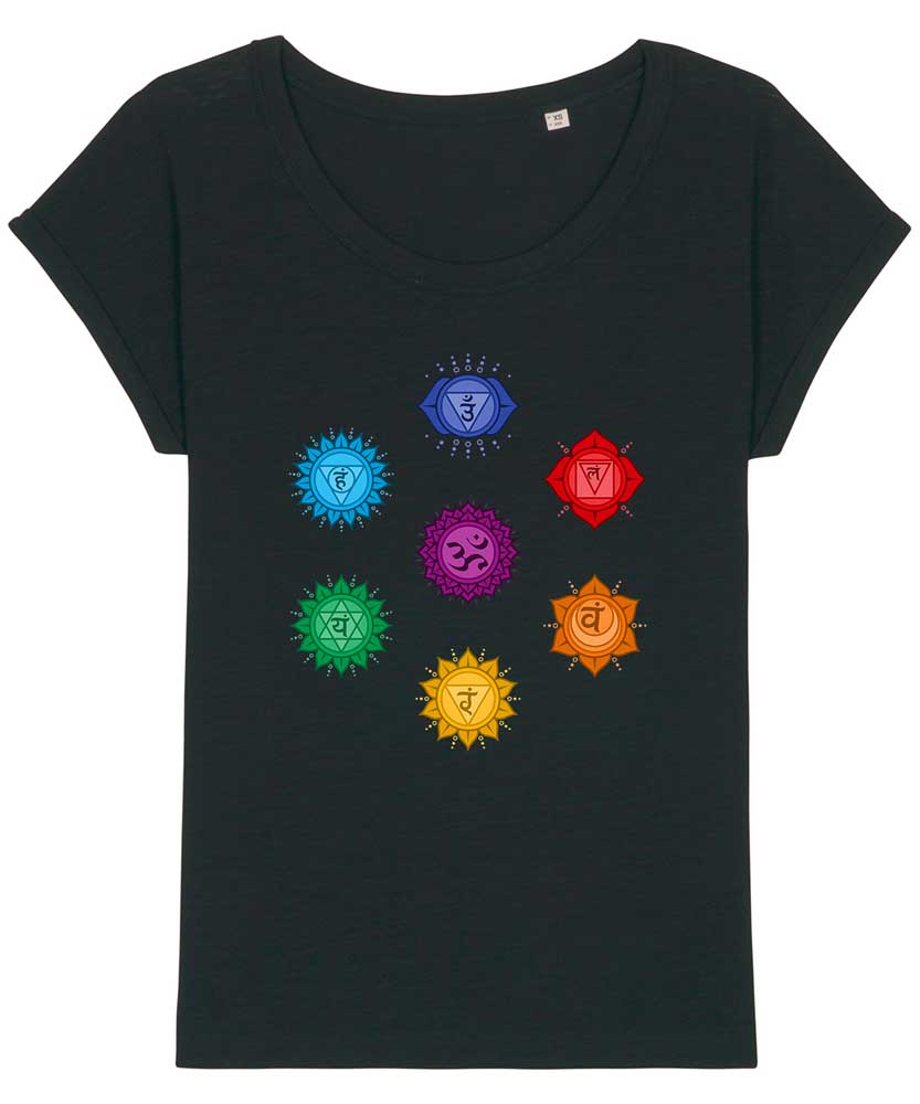 Women's Relaxed Fit Chakras T-shirt