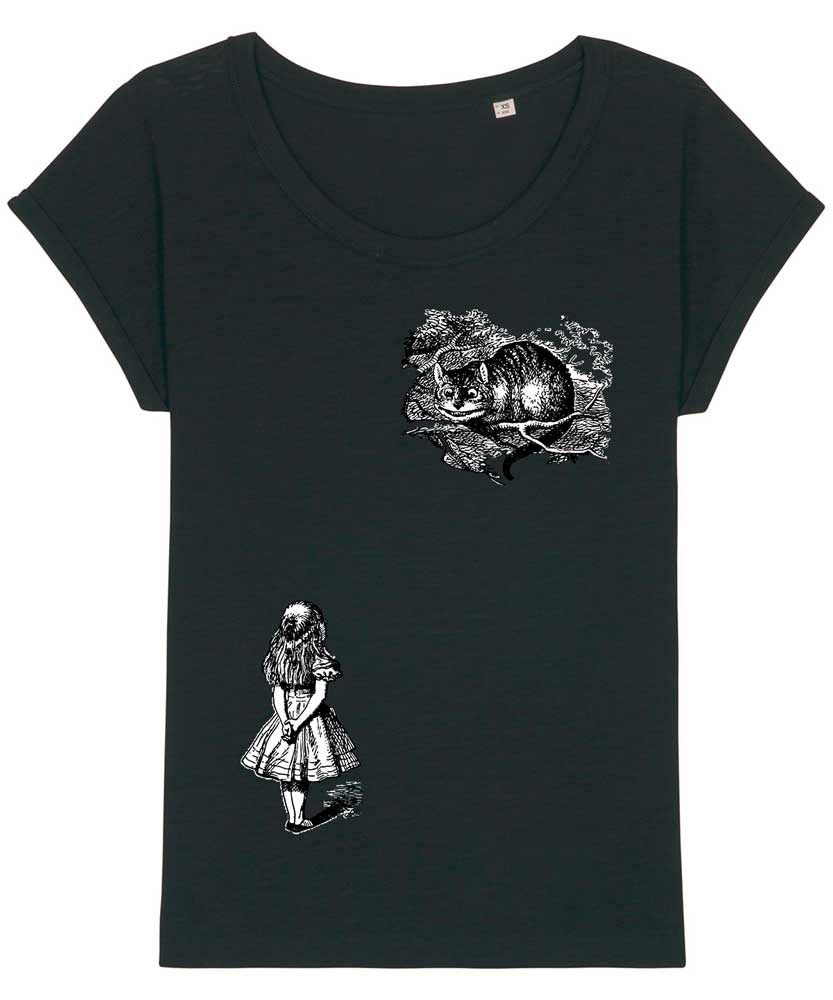 Women's Alice in Wonderland Cheshire Cat Slub Tee