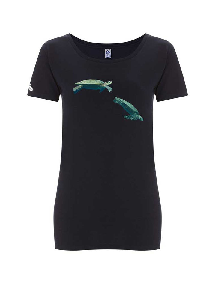 Women's Fairtrade Diving Turtles T-shirt