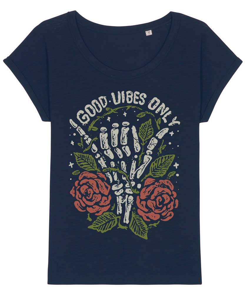Women's Relaxed Fit Good Vibes Only T-shirt