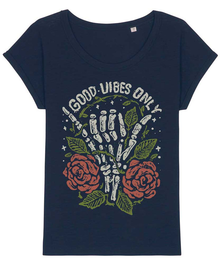 Women's Relaxed Fit Good Vibes Only T-shirt