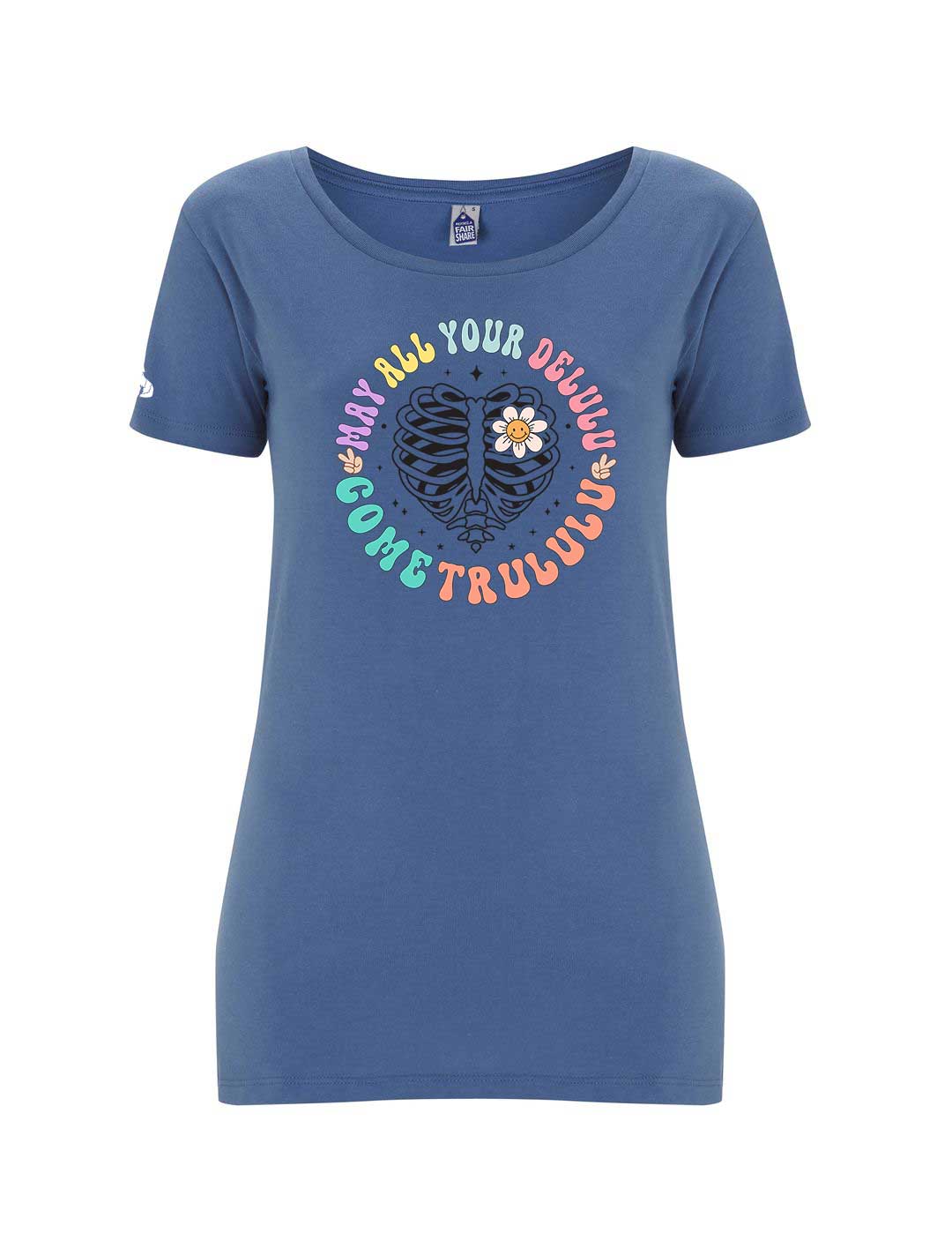 Women's Fairtrade May All Your Delulu T-shirt
