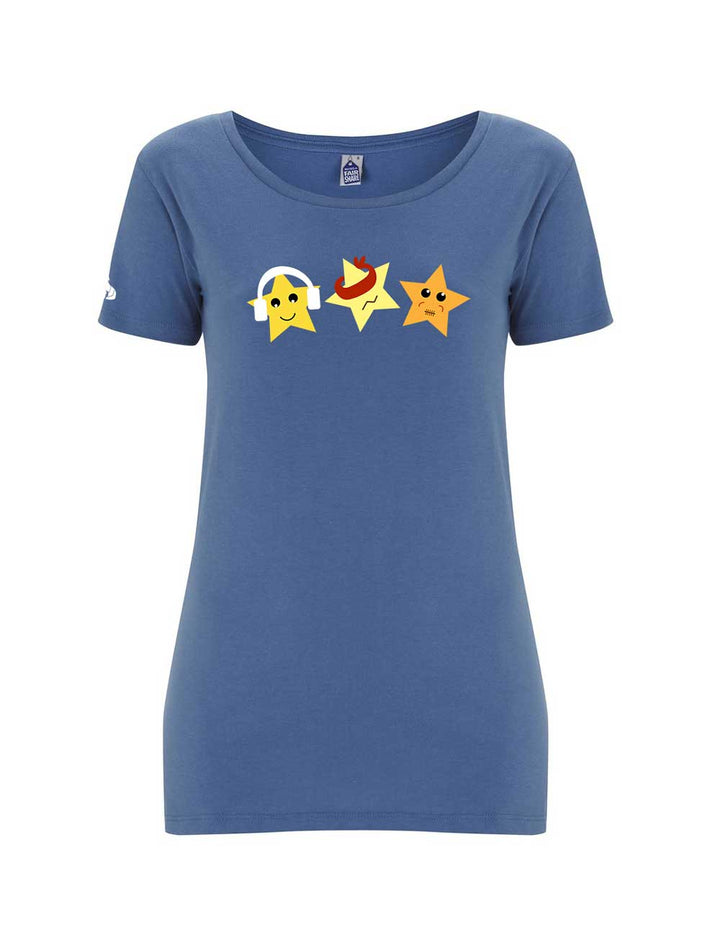 Women's Fairtrade Three Wise Stars T-shirt