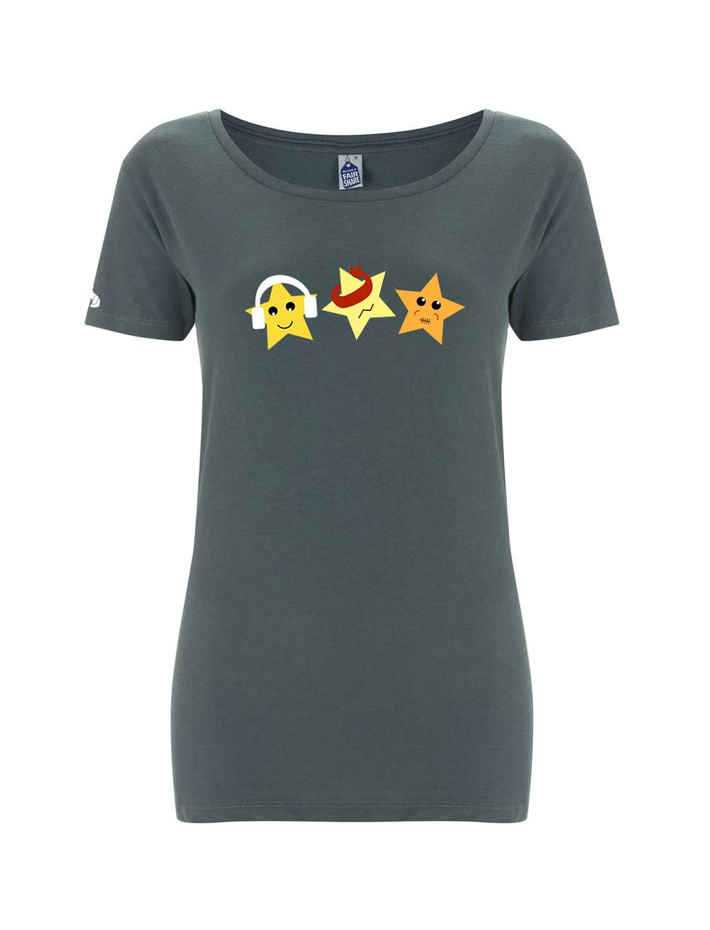Women's Fairtrade Three Wise Stars T-shirt