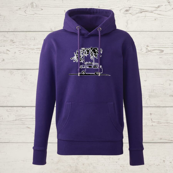 Unisex campervan hoody - purple / x-small (women’s only) -