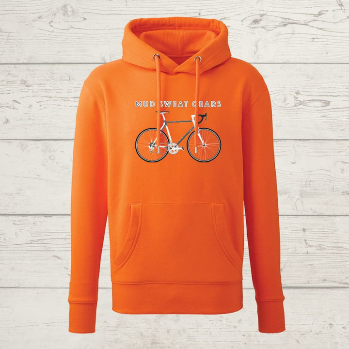 Unisex mud sweat gears hoody - bright orange / small /