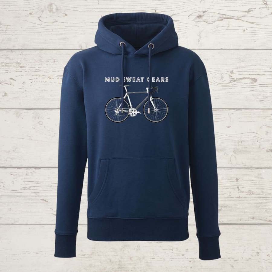 Unisex mud sweat gears hoody - navy / medium / unisex -