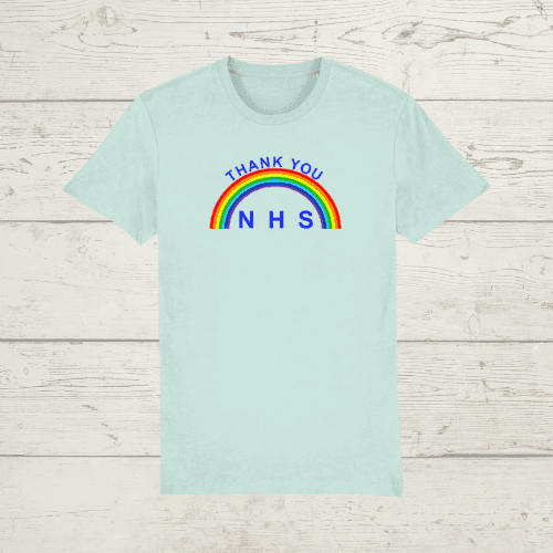 Unisex thank you nhs rainbow t-shirt - light colours -