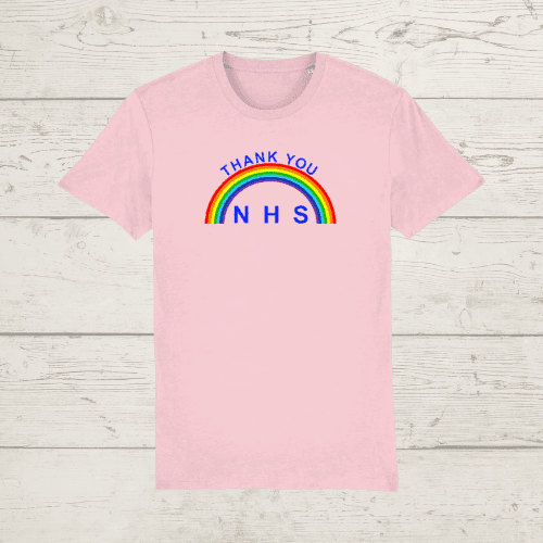 Unisex thank you nhs rainbow t-shirt - light colours -