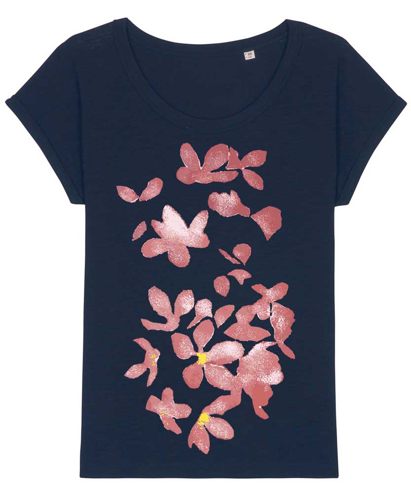 Women's Blossom Slub Organic Cotton T-shirt