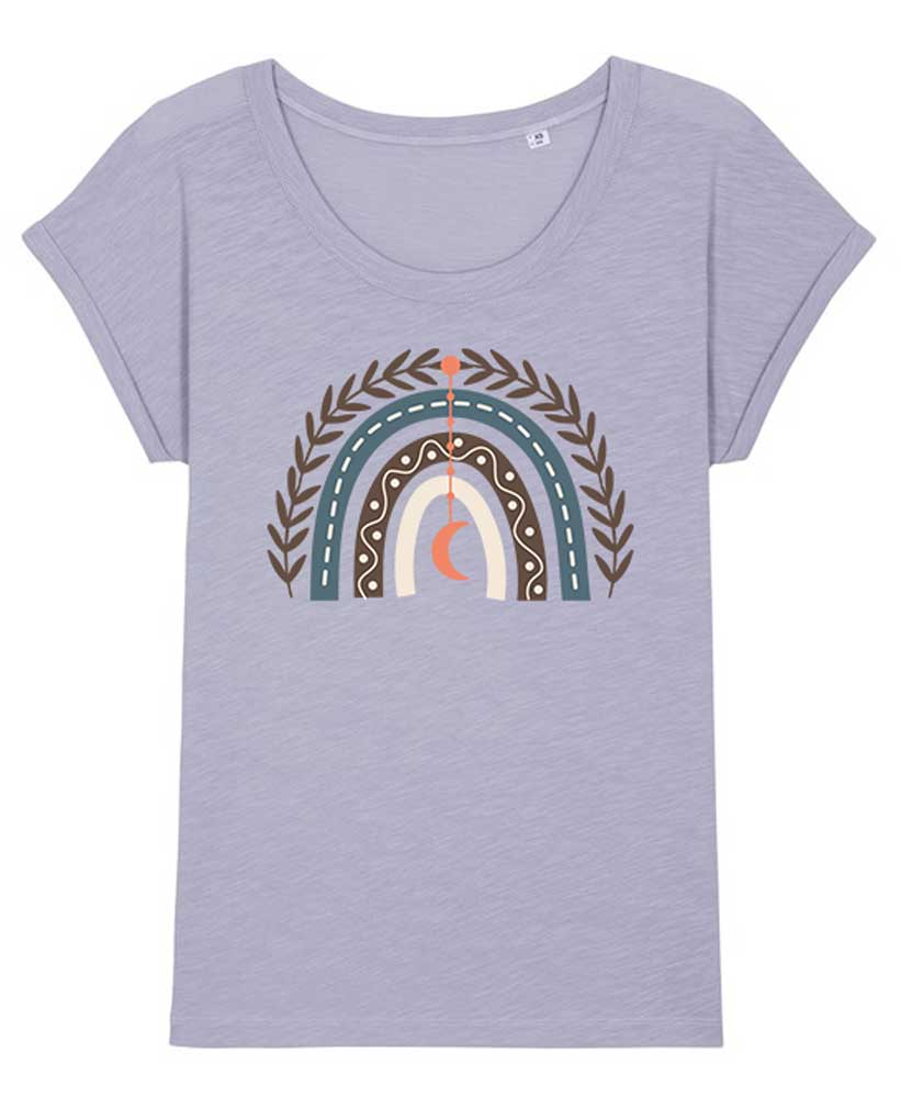 Women's Boho Rainbow Organic T-shirt