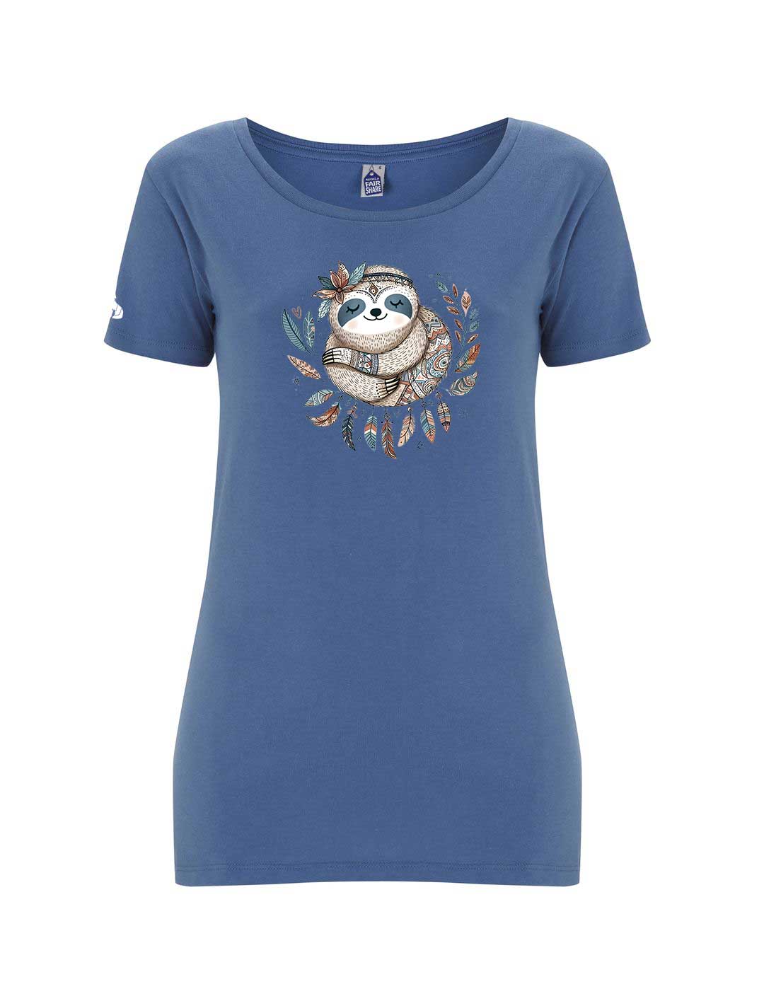 Women's Fairtrade Boho Sloth T-shirt