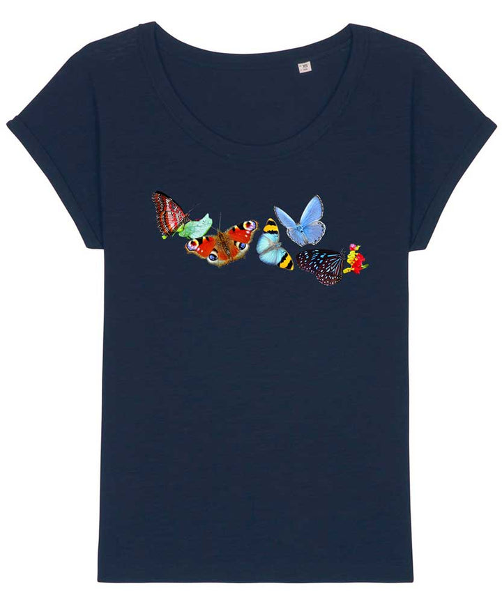 Women's Relaxed Fit Butterflies T-shirt