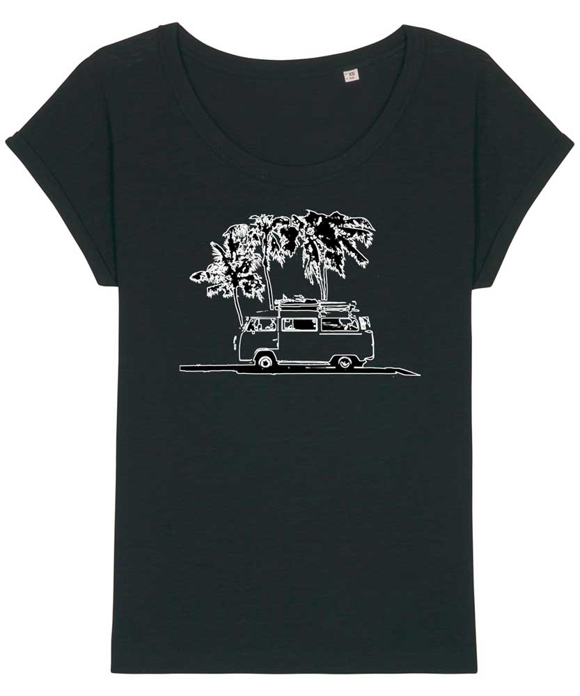 Women's Slub Organic Cotton Campervan T-shirt