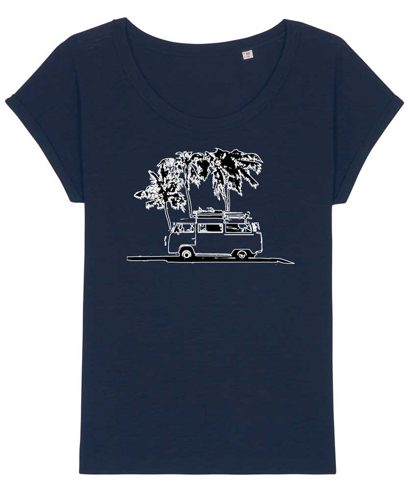 Women's Slub Organic Cotton Campervan T-shirt