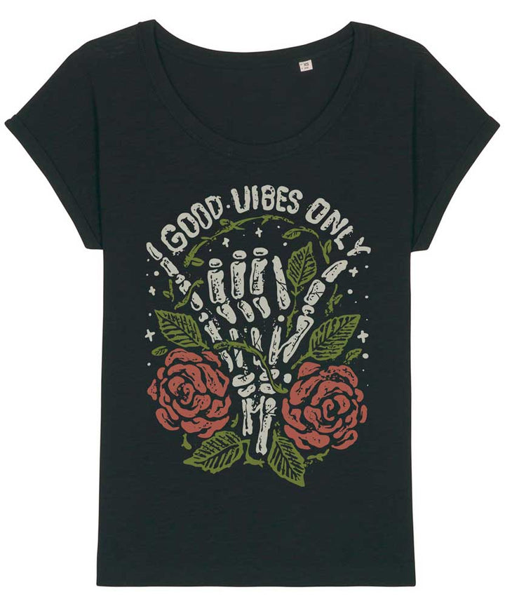 Women's Relaxed Fit Good Vibes Only T-shirt