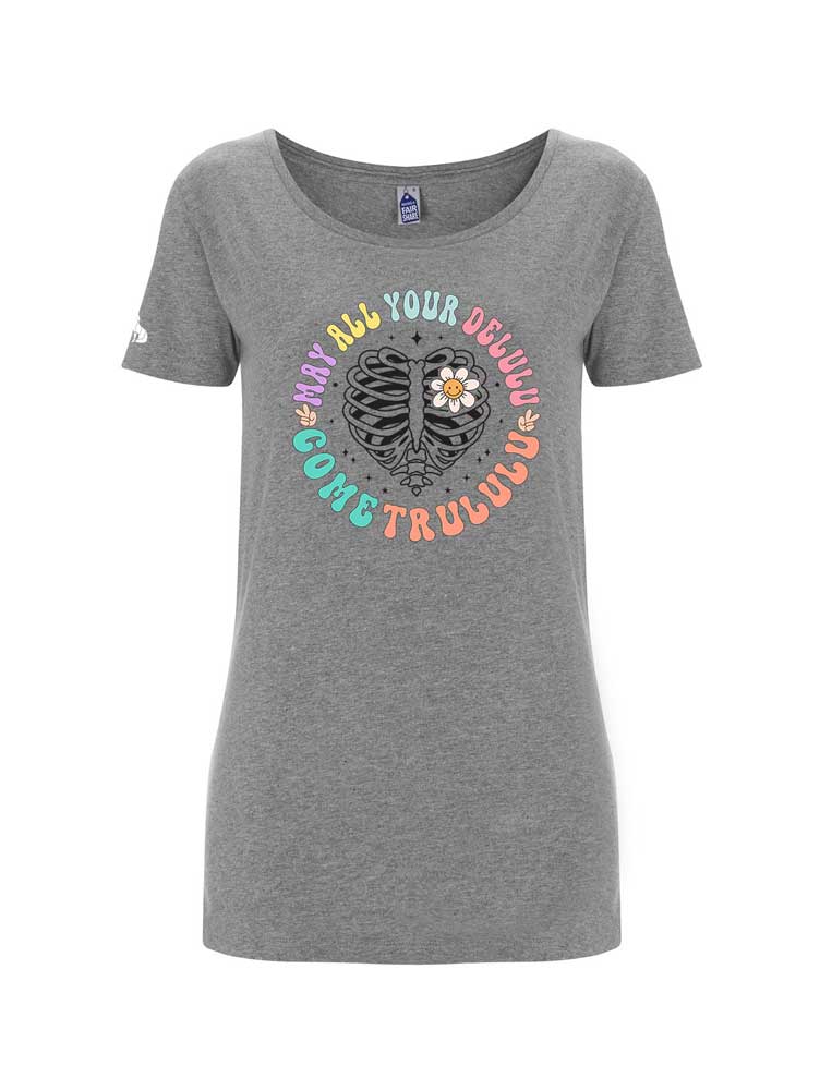 Women's Fairtrade May All Your Delulu T-shirt