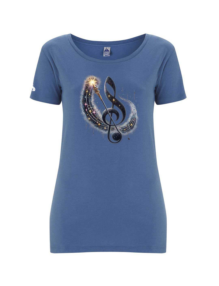 Women's Fairtrade Treble Clef Music T-shirt