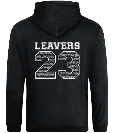 Leavers Hoody - Personalised Printing - Organic Cotton Clothing