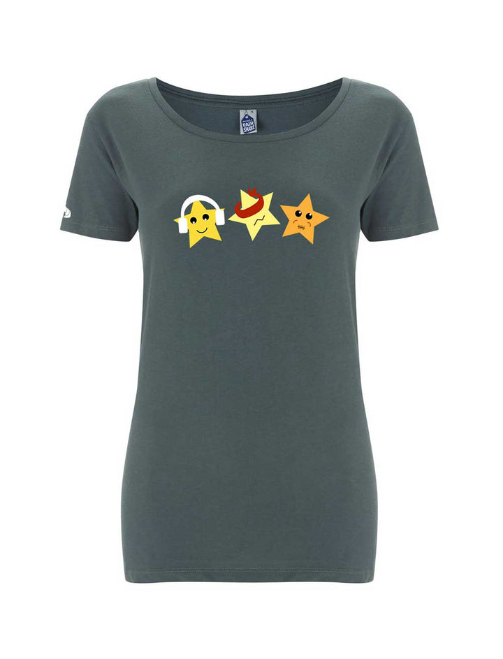 Women's Fairtrade Three Wise Stars T-shirt