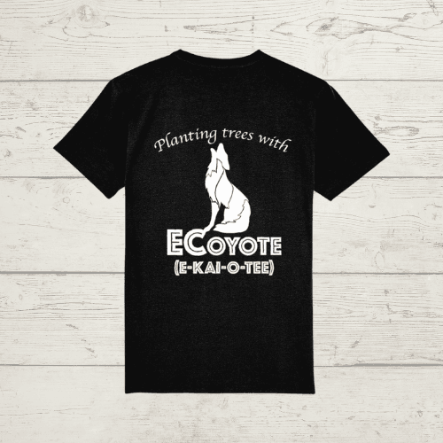 Ecoyote planting trees logo t-shirt - unisex t-shirt