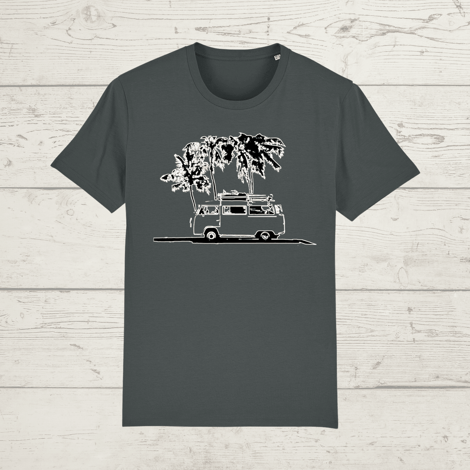 Kid’s campervan t-shirt - anthracite / xs / 3-4 - kid’s