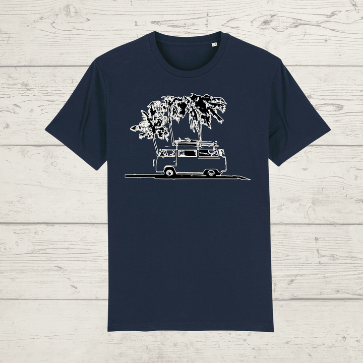 Kid’s campervan t-shirt - navy / xs / 3-4 - kid’s t-shirt