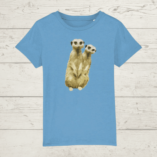 Kid’s meerkat t-shirt - azur / xs / 3-4 - kid’s t-shirt