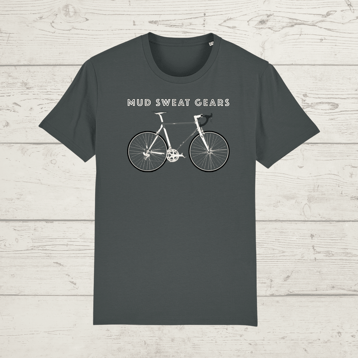 Kid’s mud sweat gears bike t-shirt - anthracite / 3-4 years