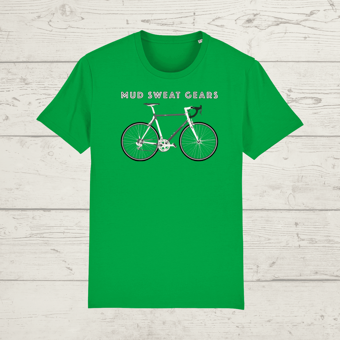 Kid’s mud sweat gears bike t-shirt - fresh green / 3-4 years