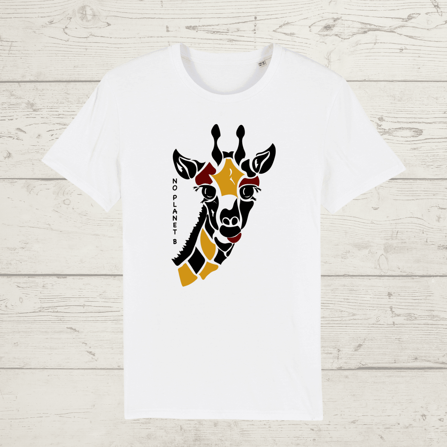 Kid’s no planet b giraffe t-shirt - white / 3-4 years -