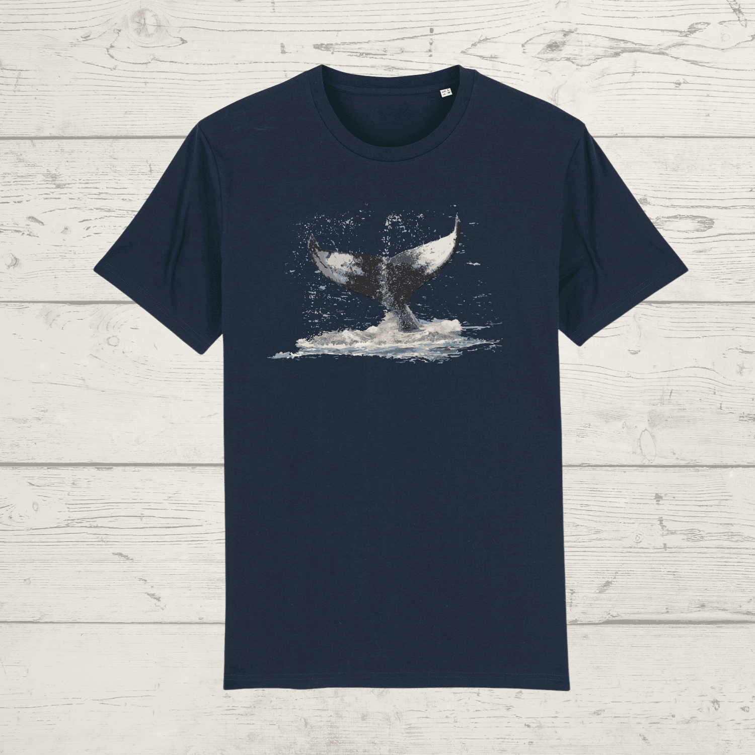 Kid’s whale splash t-shirt - french navy / 3-4 years - kid’s
