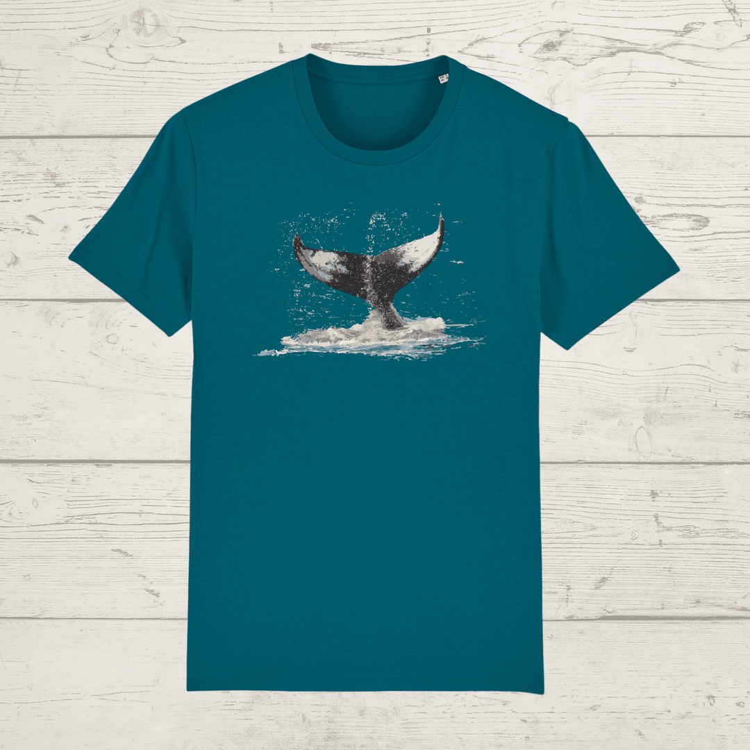 Kid’s whale splash t-shirt - ocean depth / 3-4 years - kid’s