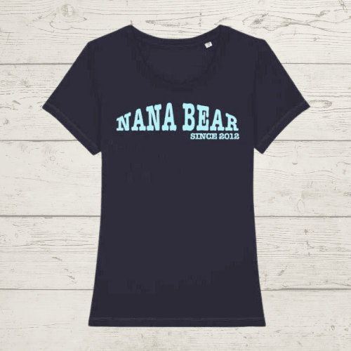 Nana bear / mama bear personalised t-shirt - french navy /