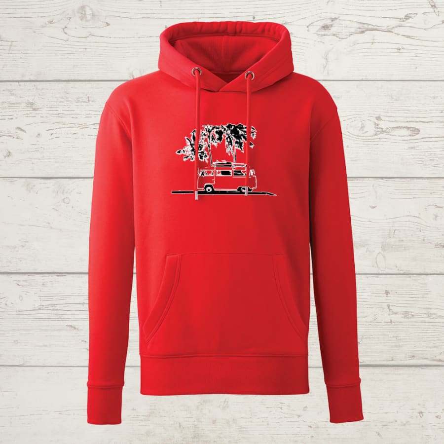 Unisex campervan hoody - red / x-small (women’s only) -