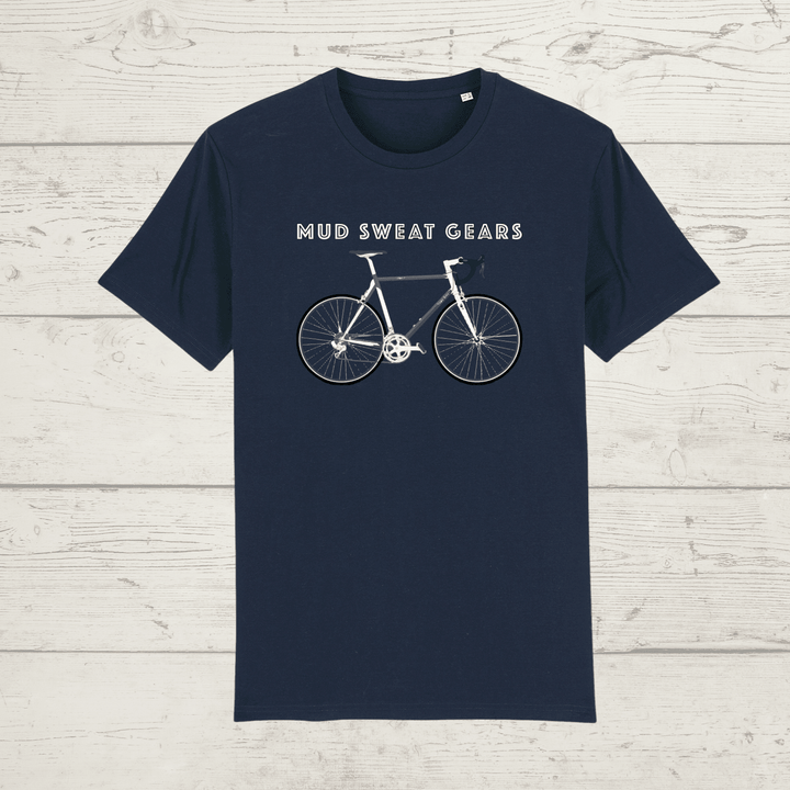 Unisex mud sweat gears bike t-shirt - navy / x-small -
