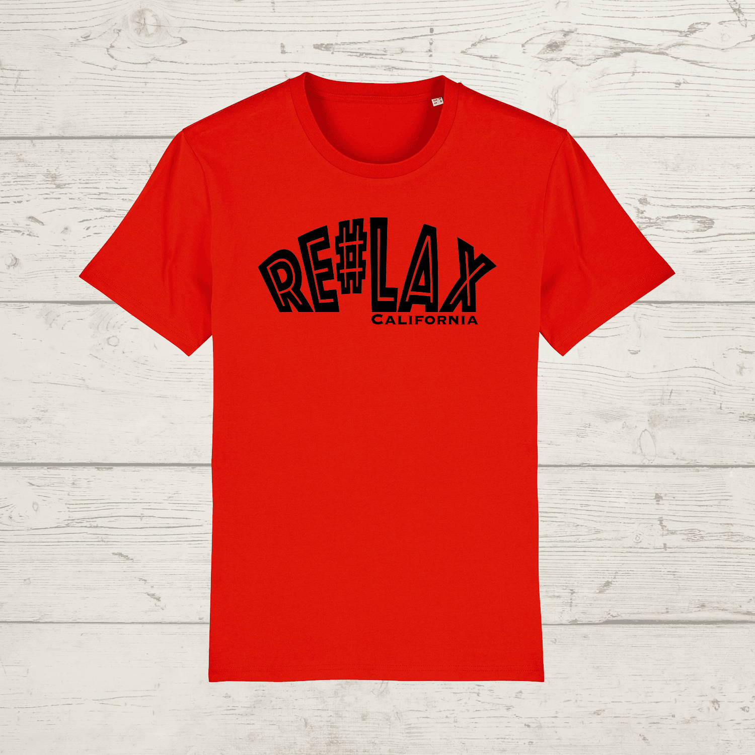 Unisex relax lax california t-shirt - red / x-small - unisex