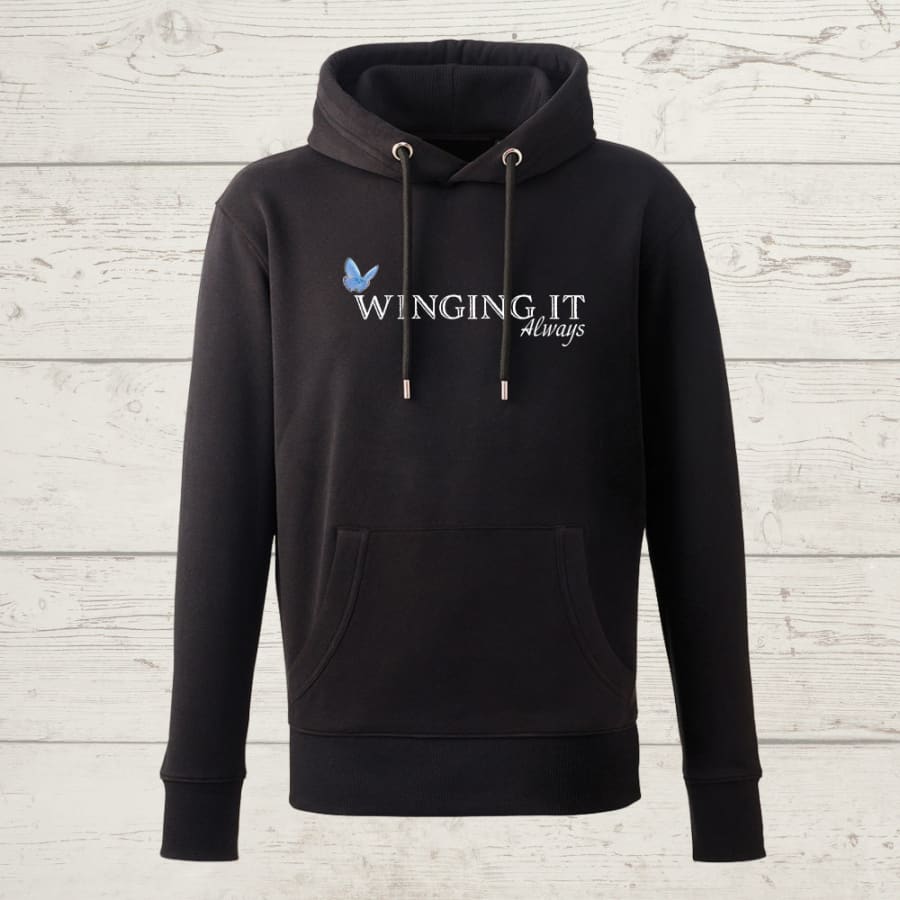 Winging it always hoody - black / x-small (women’s only) /