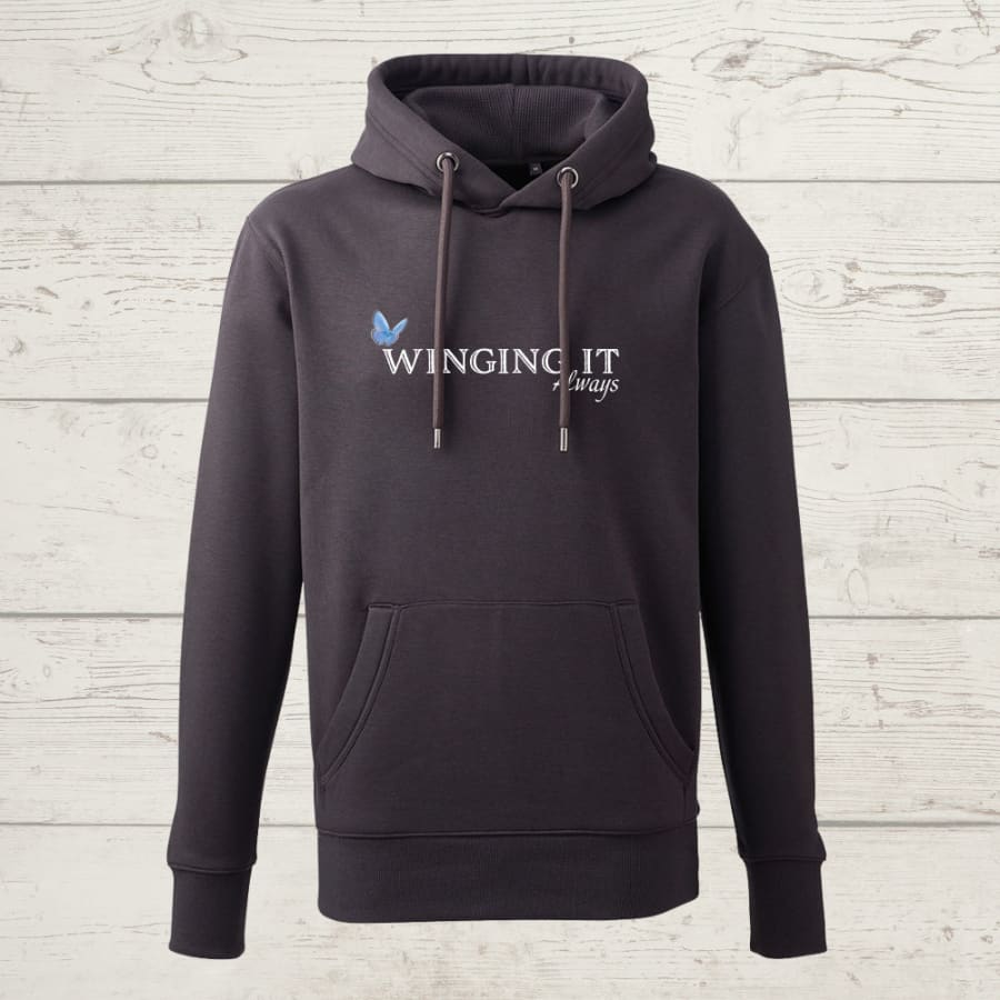 Winging it always hoody - charcoal / x-small (women’s only)