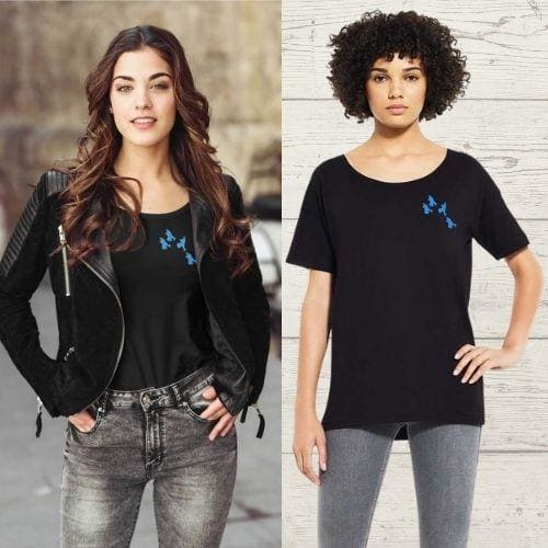 Women's Bluebird Oversized T-shirt-ECoyote Clothing