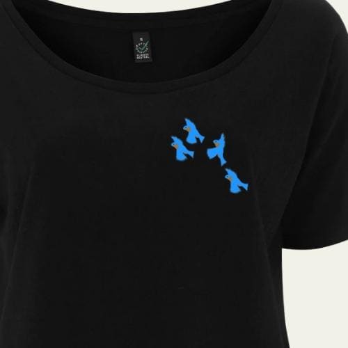 Women's Bluebird Oversized T-shirt-ECoyote Clothing
