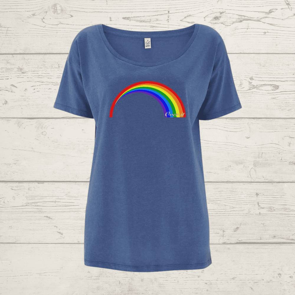 Women’s earthpositive oversized over it rainbow t-shirt -