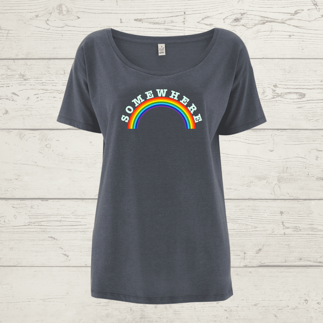 Women’s earthpositive oversized over the rainbow t-shirt -