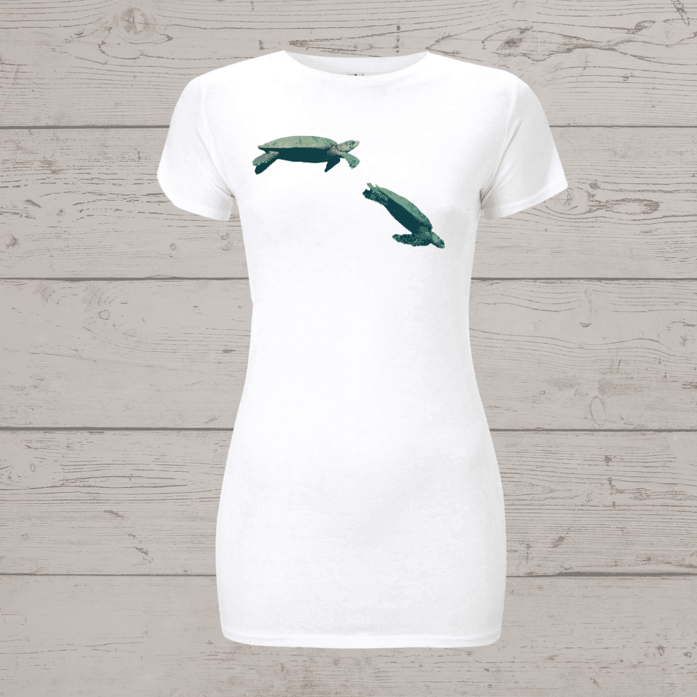 Women’s earthpositive® slim fit diving turtles t-shirt -