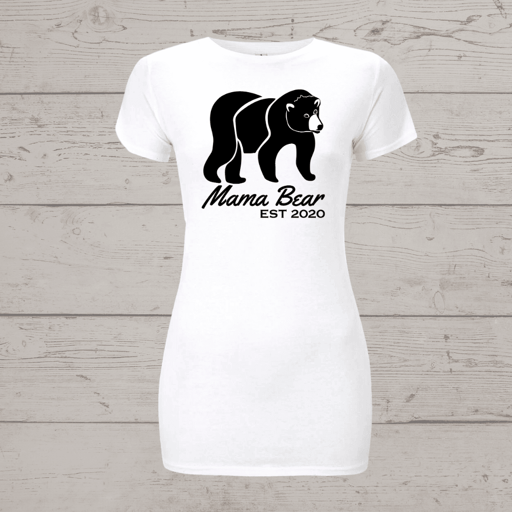 Women’s earthpositive® slim fit mama bear personalised