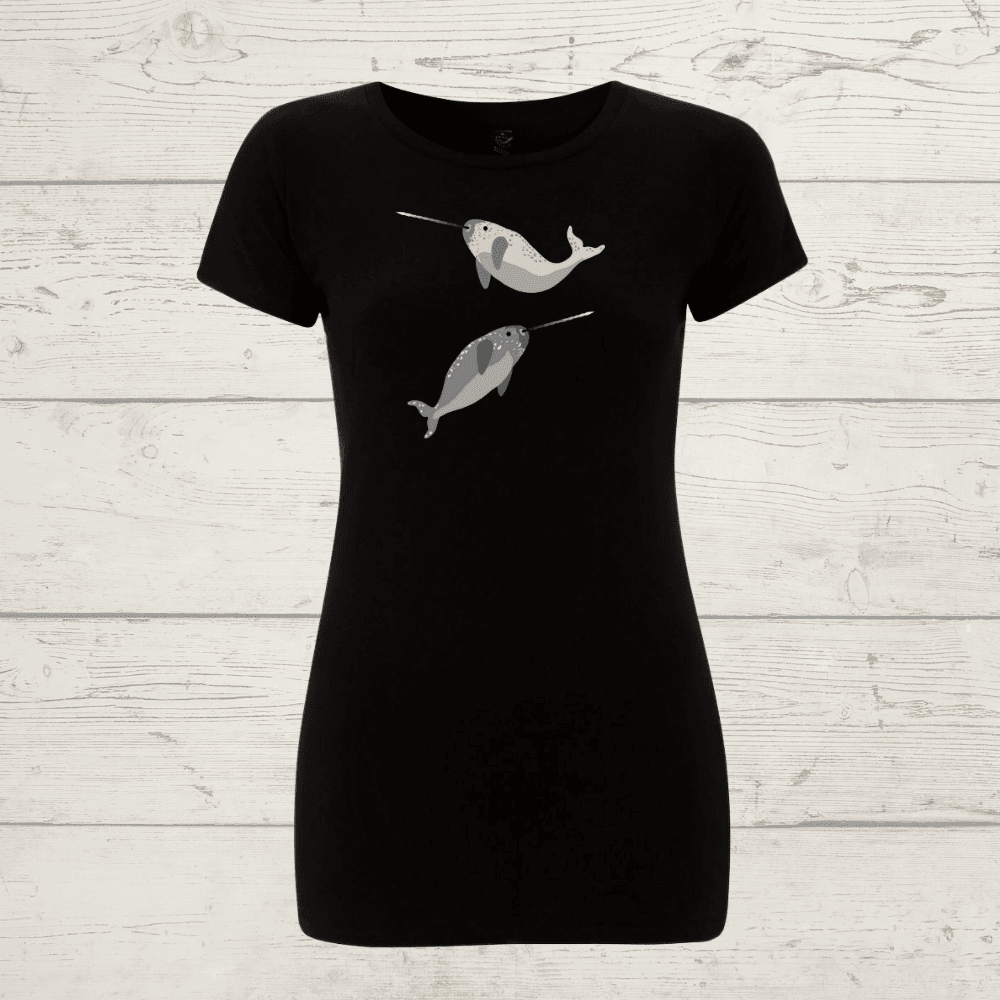 Women’s earthpositive® slim fit narwhals t-shirt - black /