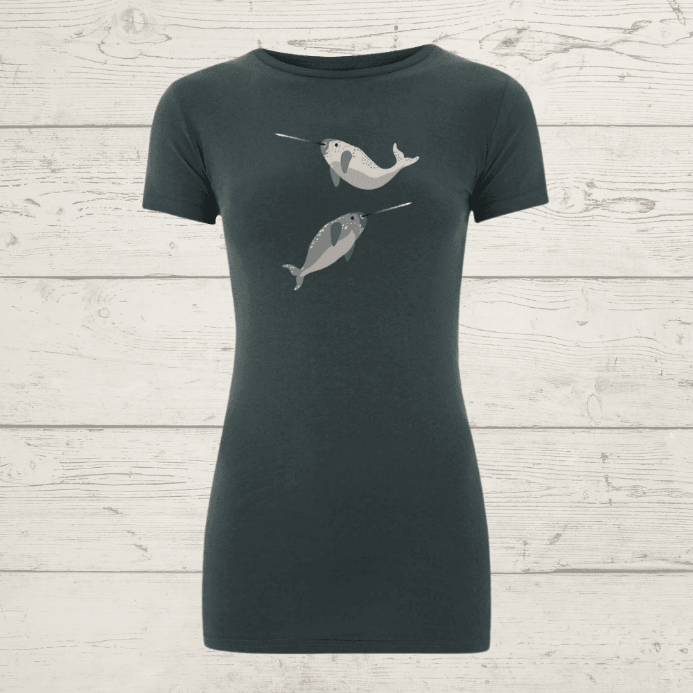 Women’s earthpositive® slim fit narwhals t-shirt - dark grey