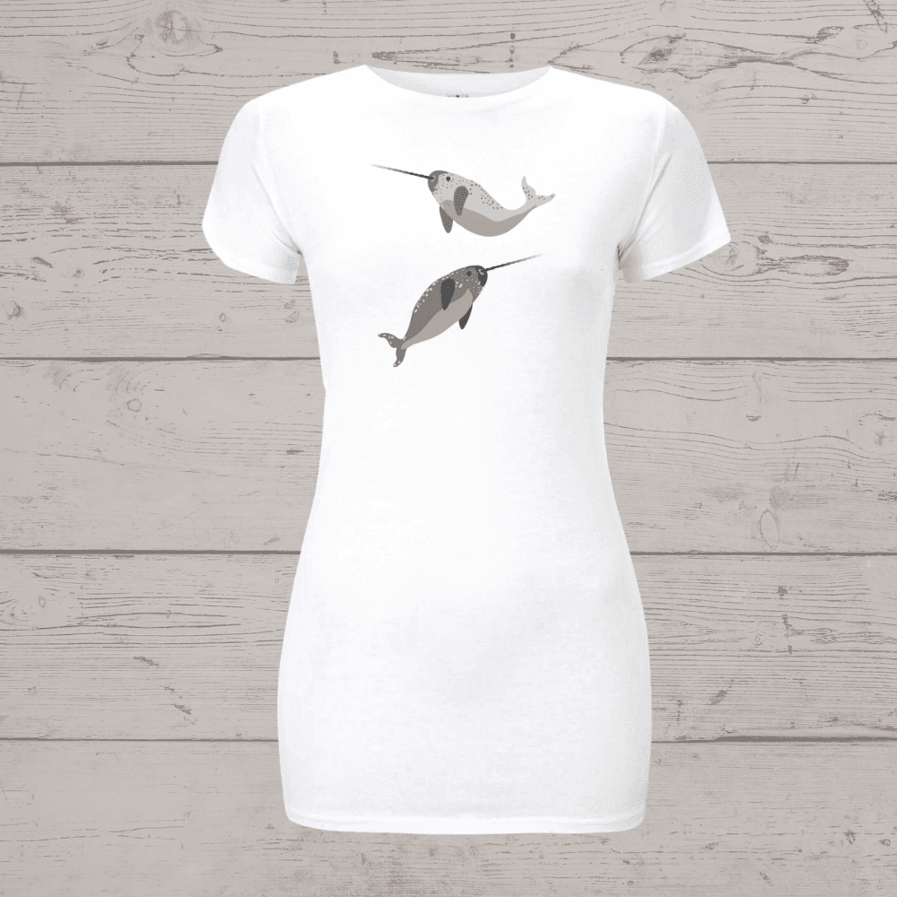 Women’s earthpositive® slim fit narwhals t-shirt - white /