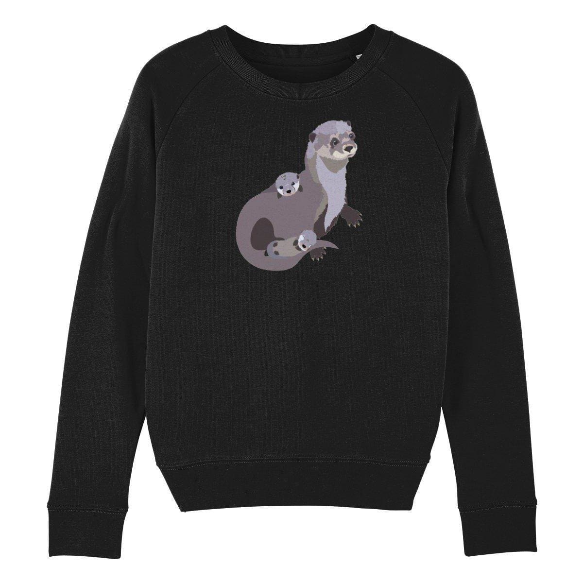 Women's Organic Cotton Otter And Babies Sweater