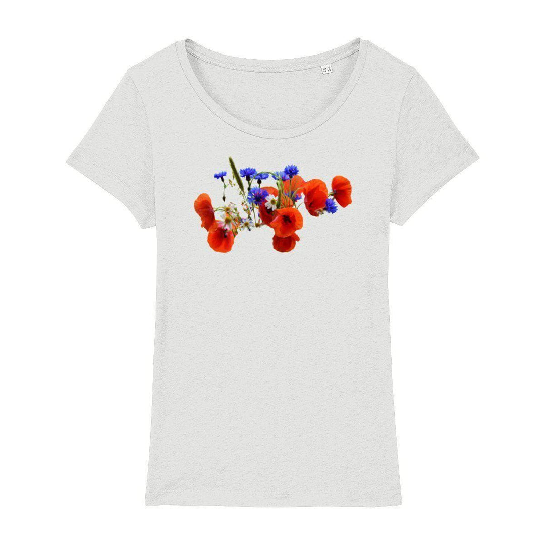Women's Round Neck Wild Flowers T-shirt